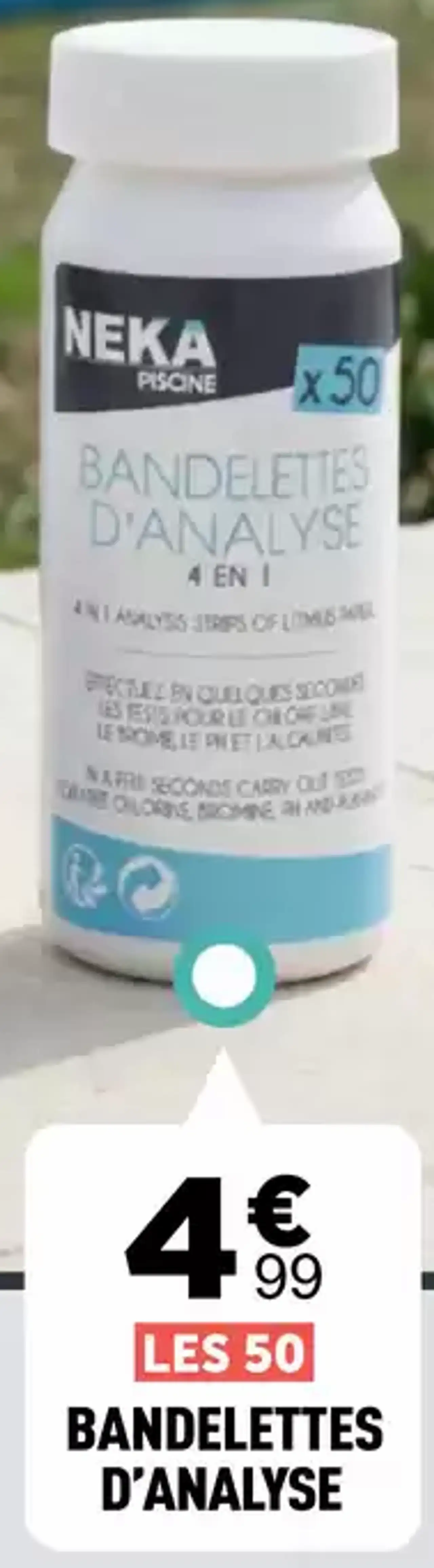 NEKA Bandelettes d'analyse x50