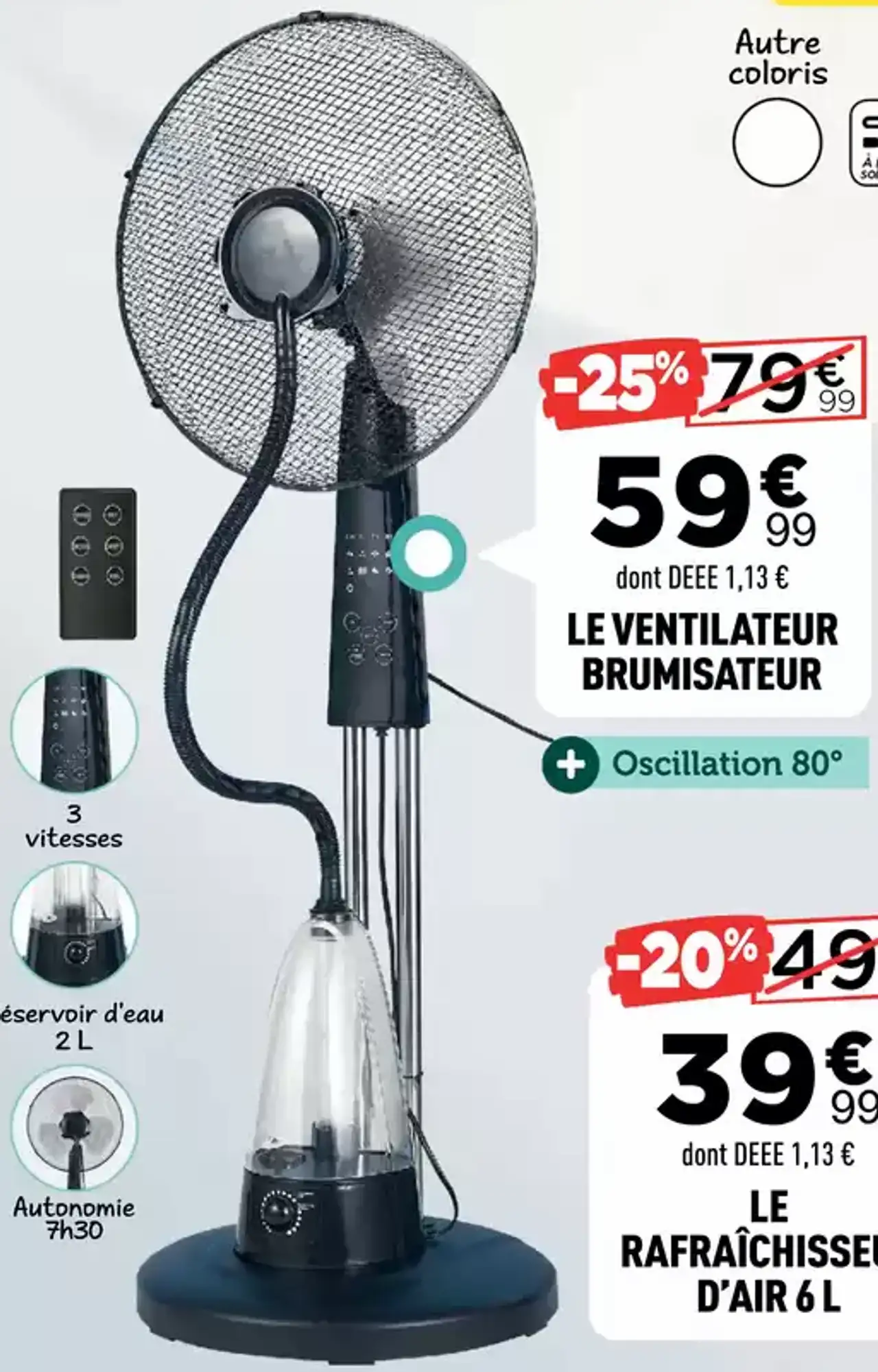 LE VENTILATEUR BRUMISATEUR