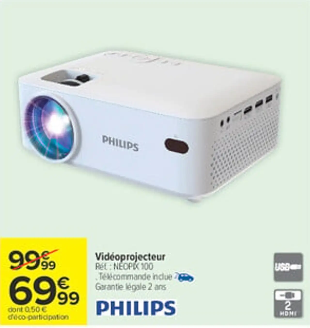 PHILIPS Vidéoprojecteur NEOPIX 100