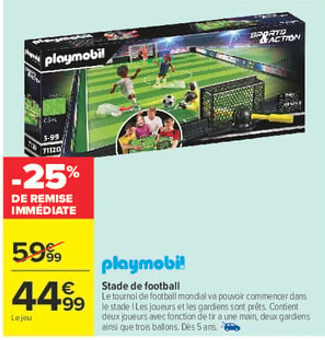 Stade de football Playmobil