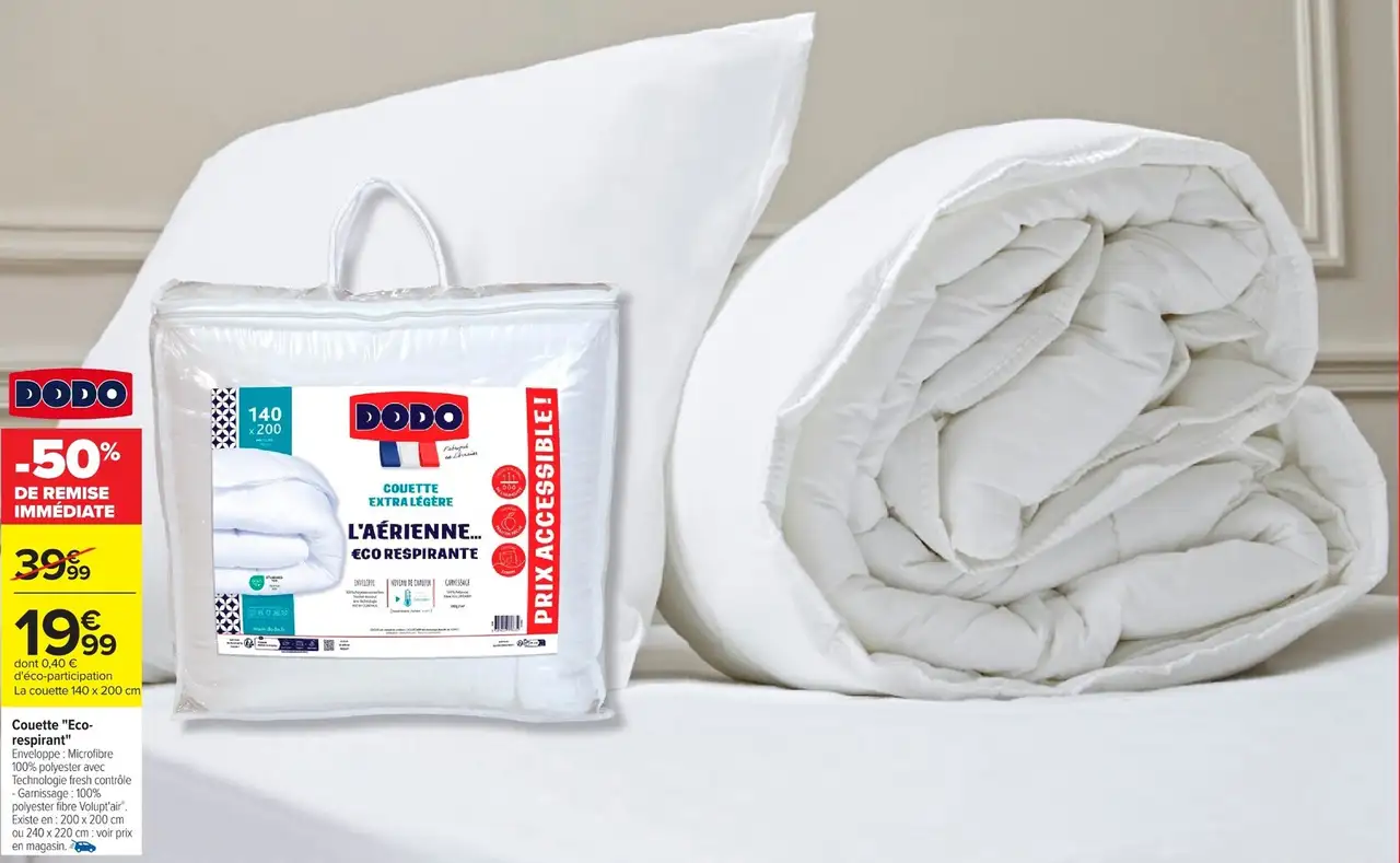 Couette "Eco-respirant" Dodo