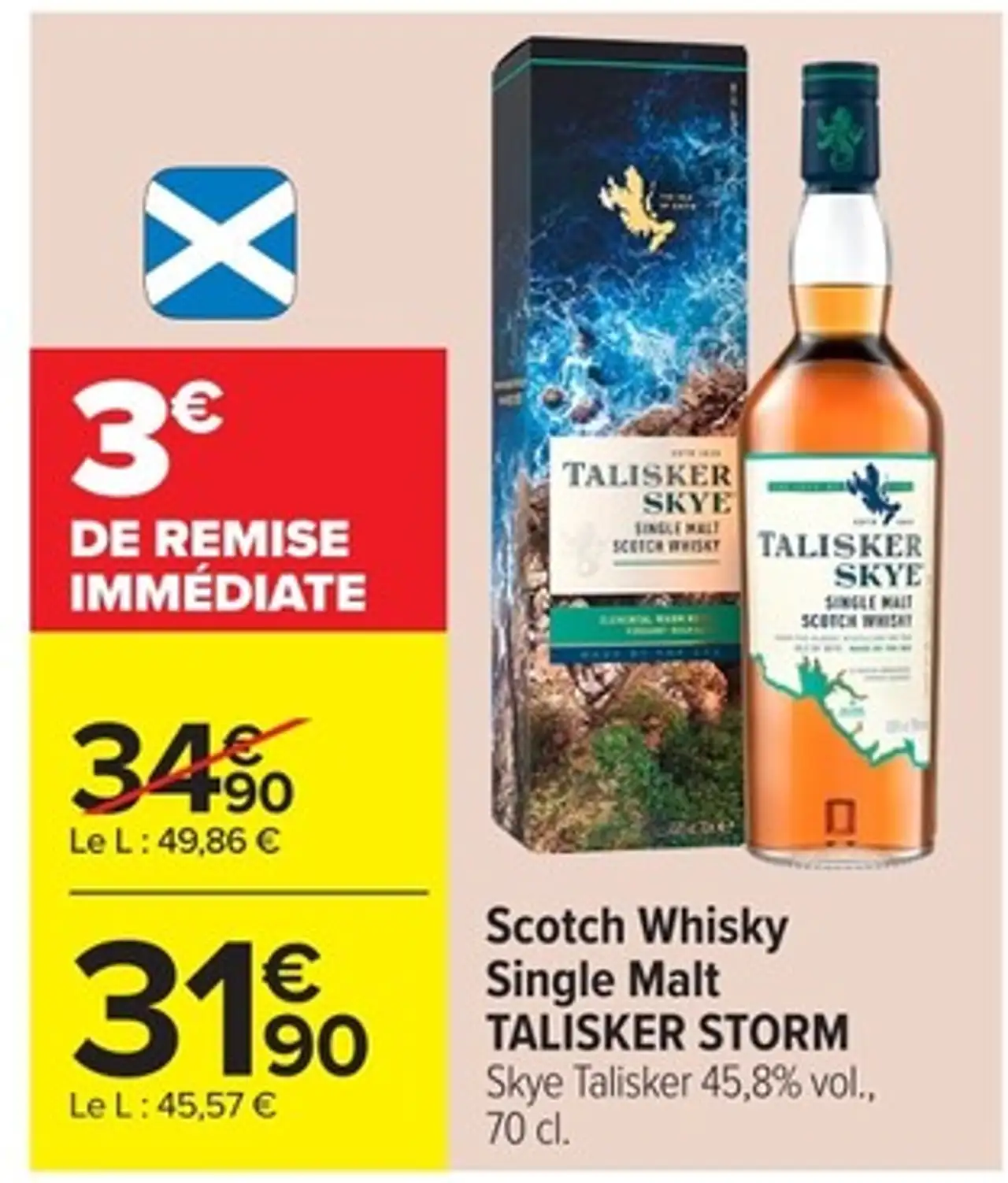 Scotch Whisky Single Malt TALISKER STORM Skye Talisker 45,8% vol.