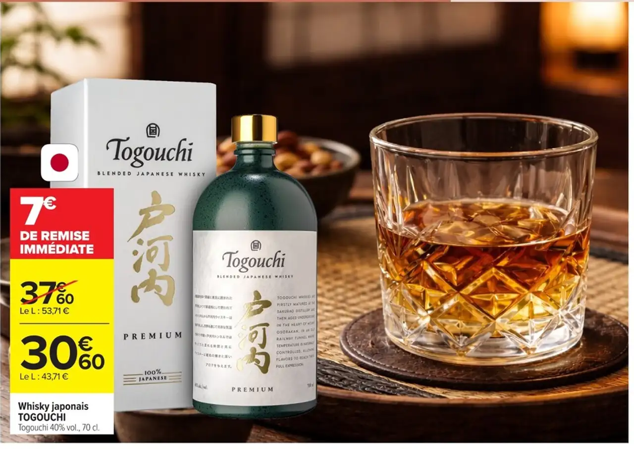 Whisky japonais TOGOUCHI Togouchi 40% vol., 70 cl.