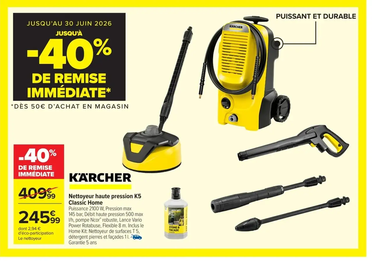Kärcher Nettoyeur haute pression K5 Classic Home