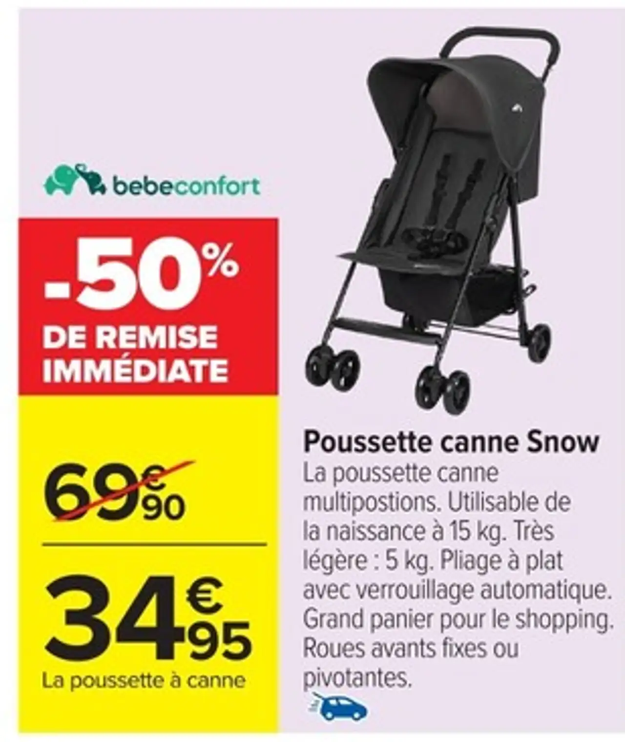 bebeconfort Poussette canne Snow