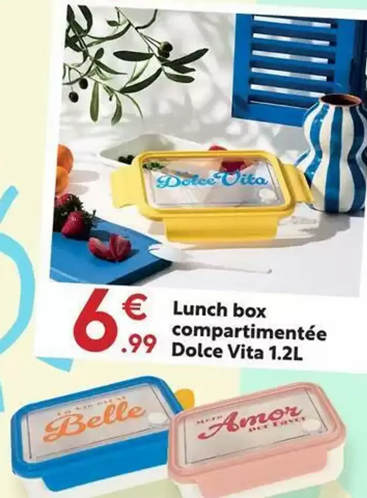 Lunch box compartimentée Dolce Vita 1.2L