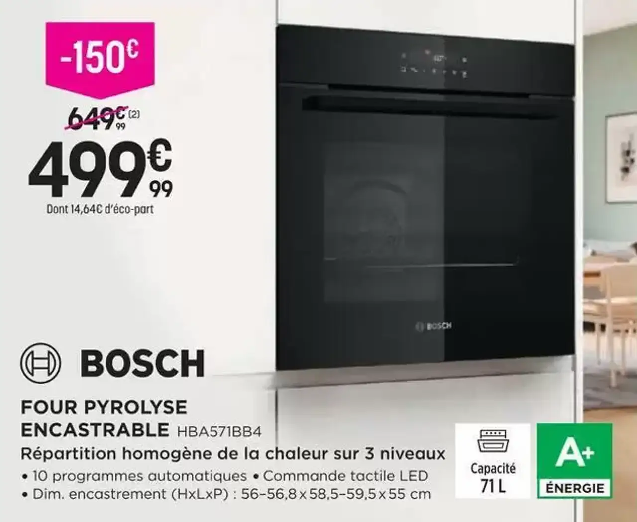 Bosch Four Pyrolyse Encastrable