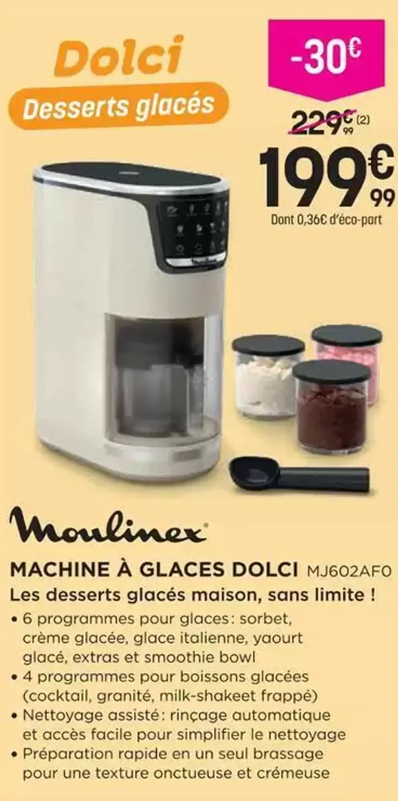 Moulinex Machine À Glaces Dolci