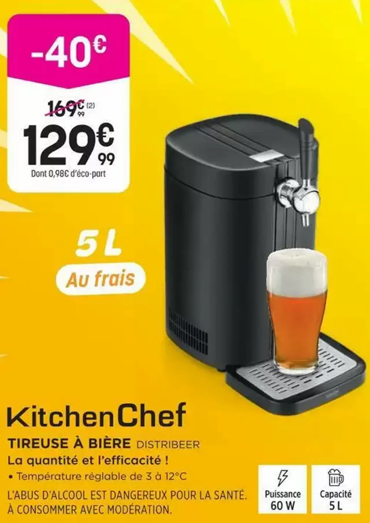 KitchenChef Tireuse À Bière Distribeer