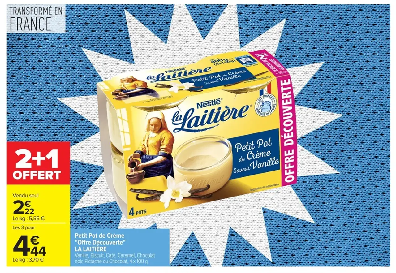 Petit Pot de Crème "Offre Découverte" LA LAITIÈRE