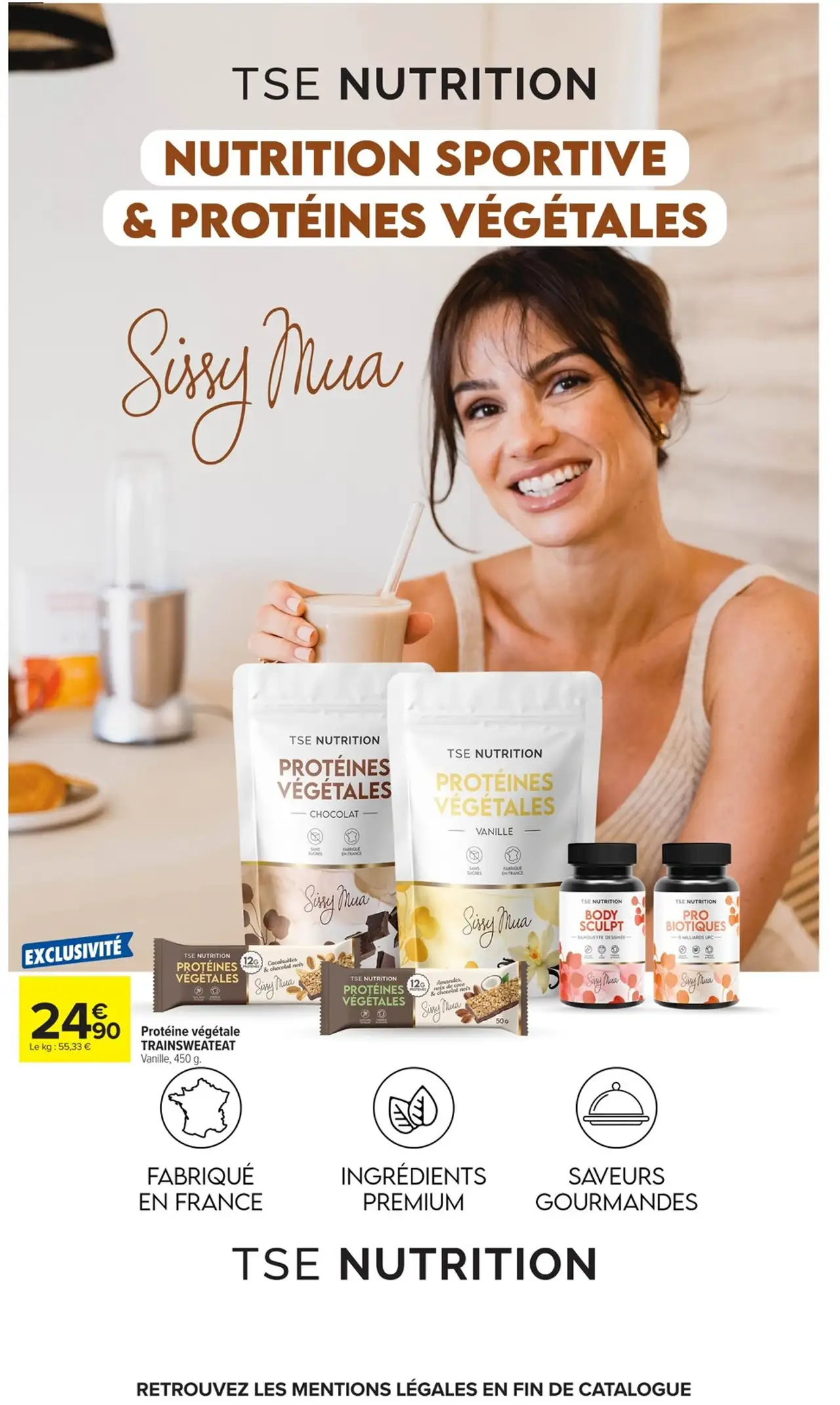 Protéine végétale TRAINSWEATEAT Vanille