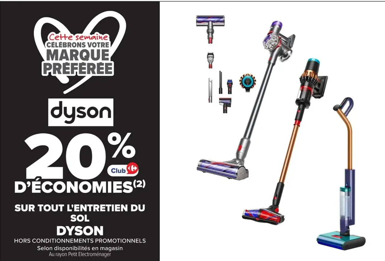 Dyson - 20% D'ÉCONOMIES SUR TOUT L'ENTRETIEN DU SOL DYSON