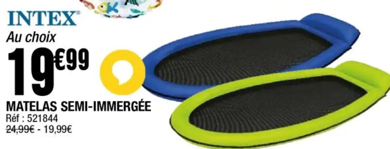 Intex Matelas Semi-immergée