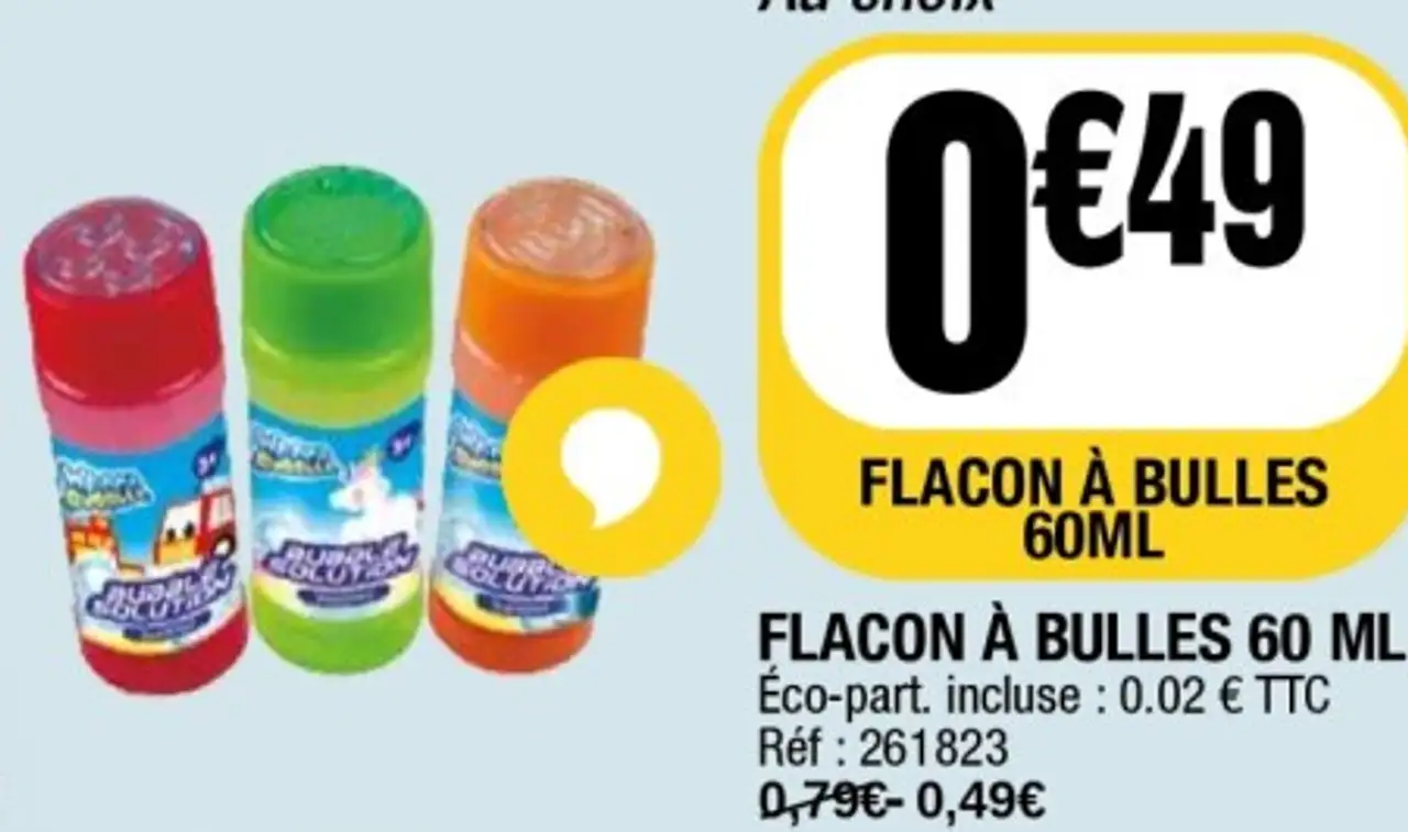 FLACON À BULLES 60ML