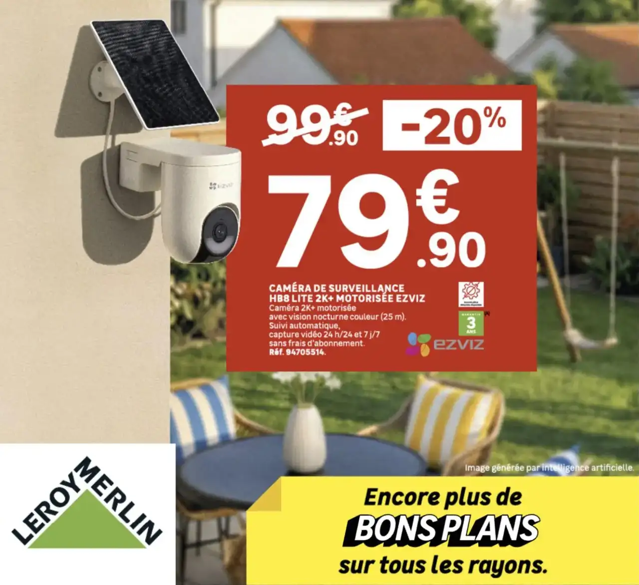 CAMÉRA DE SURVEILLANCE HB8 LITE 2K+ MOTORISÉE EZVIZ