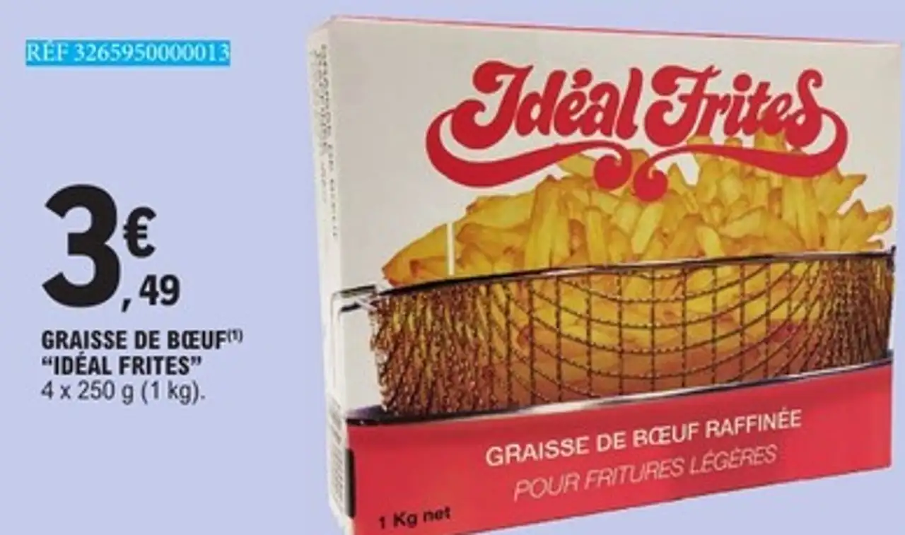 GRAISSE DE BŒUF "IDÉAL FRITES"