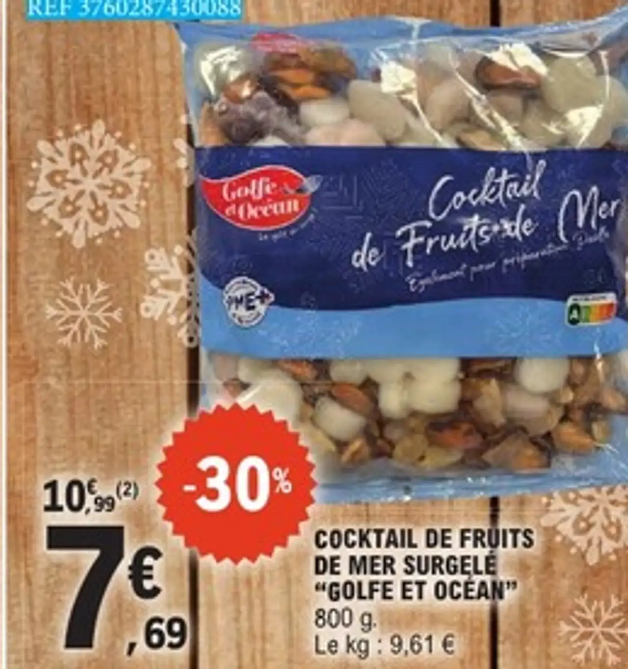 Cocktail de fruits de mer surgelé Golfe et Océan