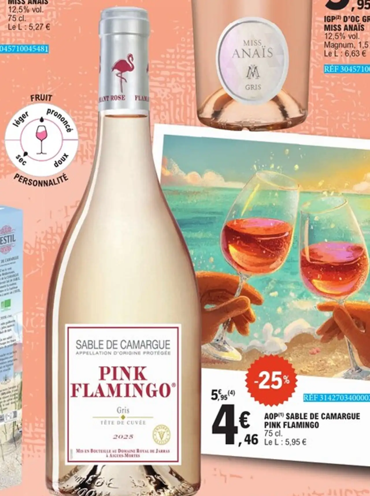 Pink Flamingo Sable de Camargue Tête de Cuvée