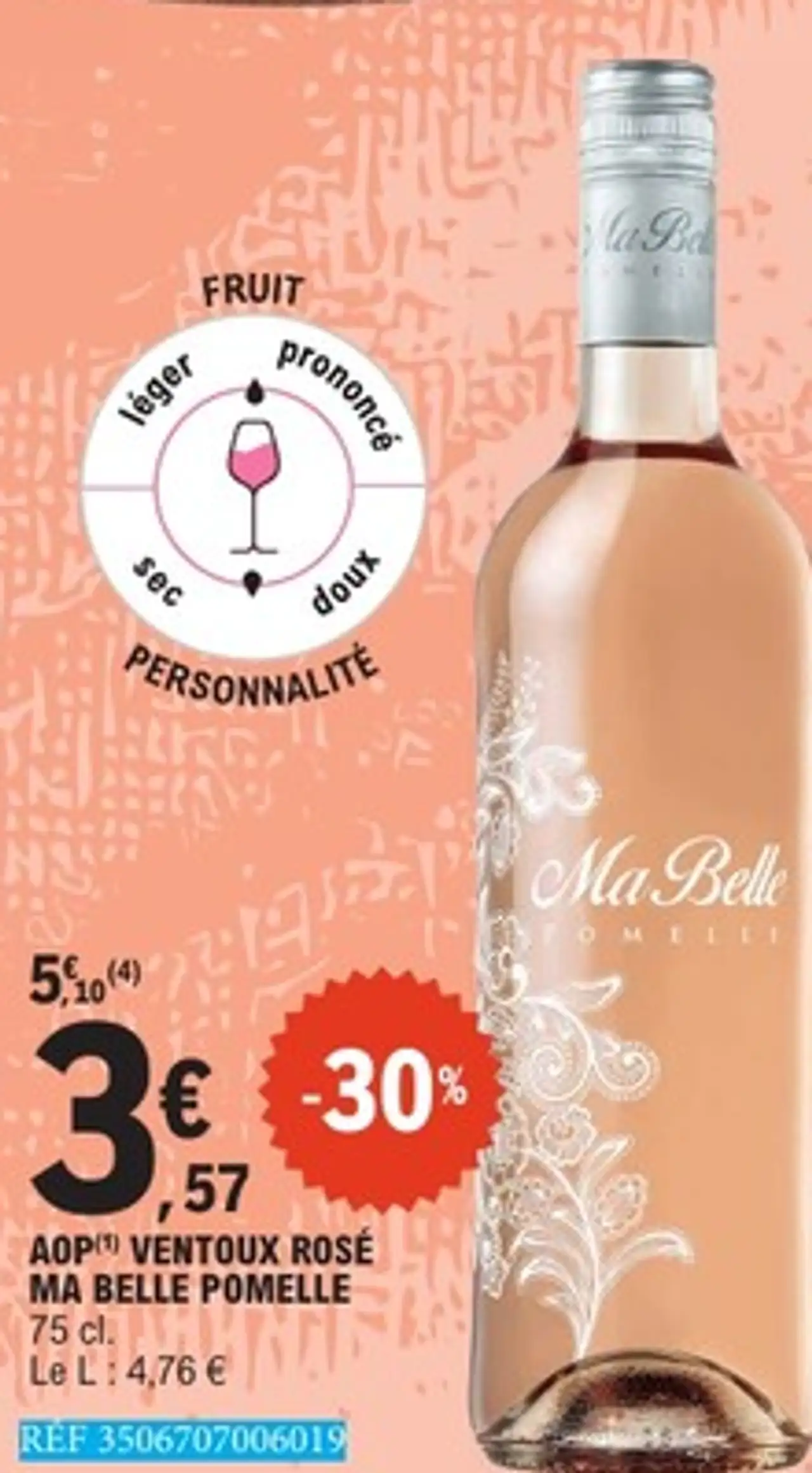 AOP VENTOUX ROSÉ MA BELLE POMELLE