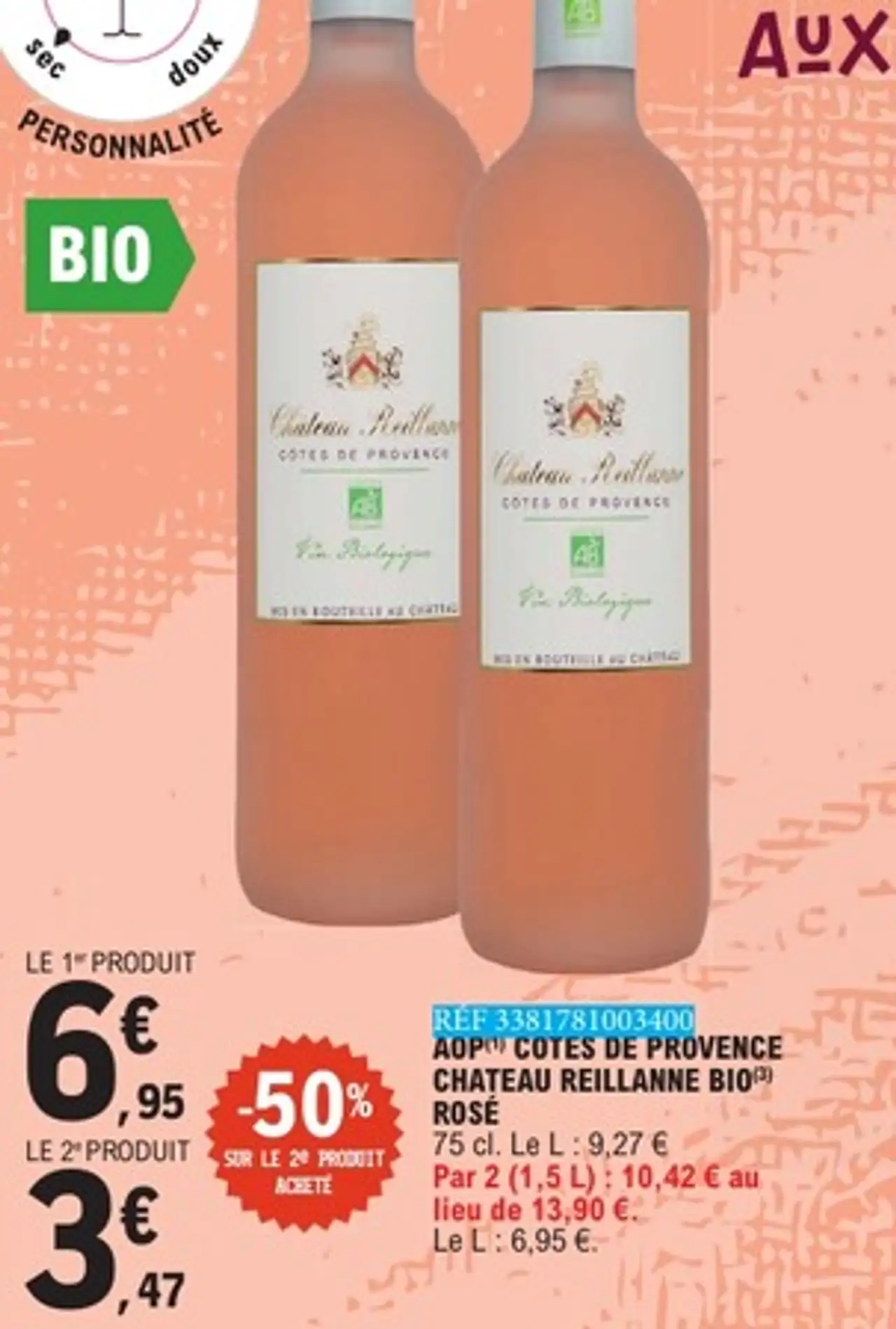 CHATEAU REILLANNE BIO ROSÉ