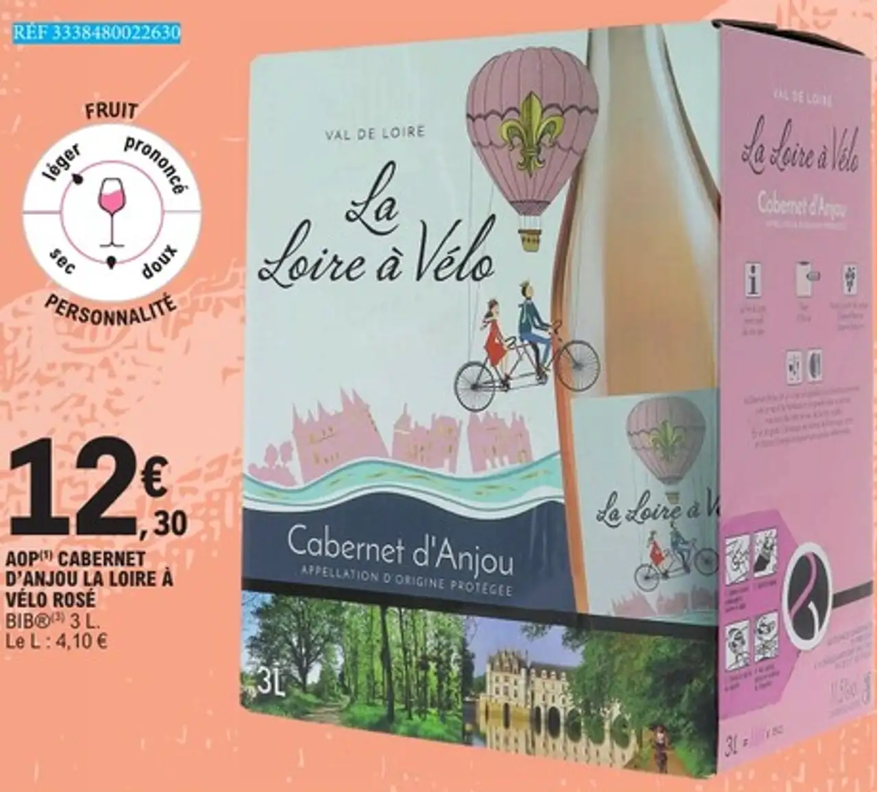 AOP CABERNET D'ANJOU LA LOIRE À VÉLO ROSÉ