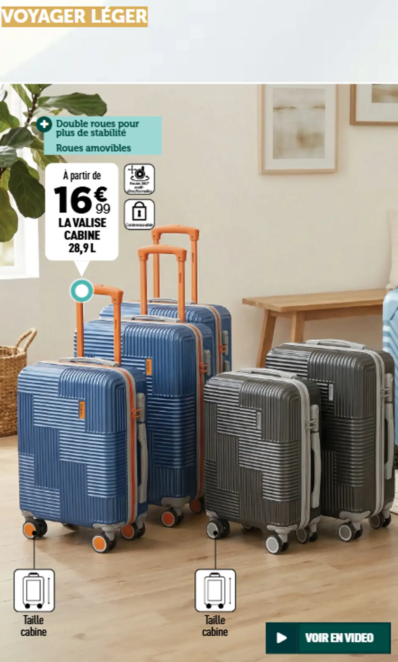 La Valise Cabine 28,9 L