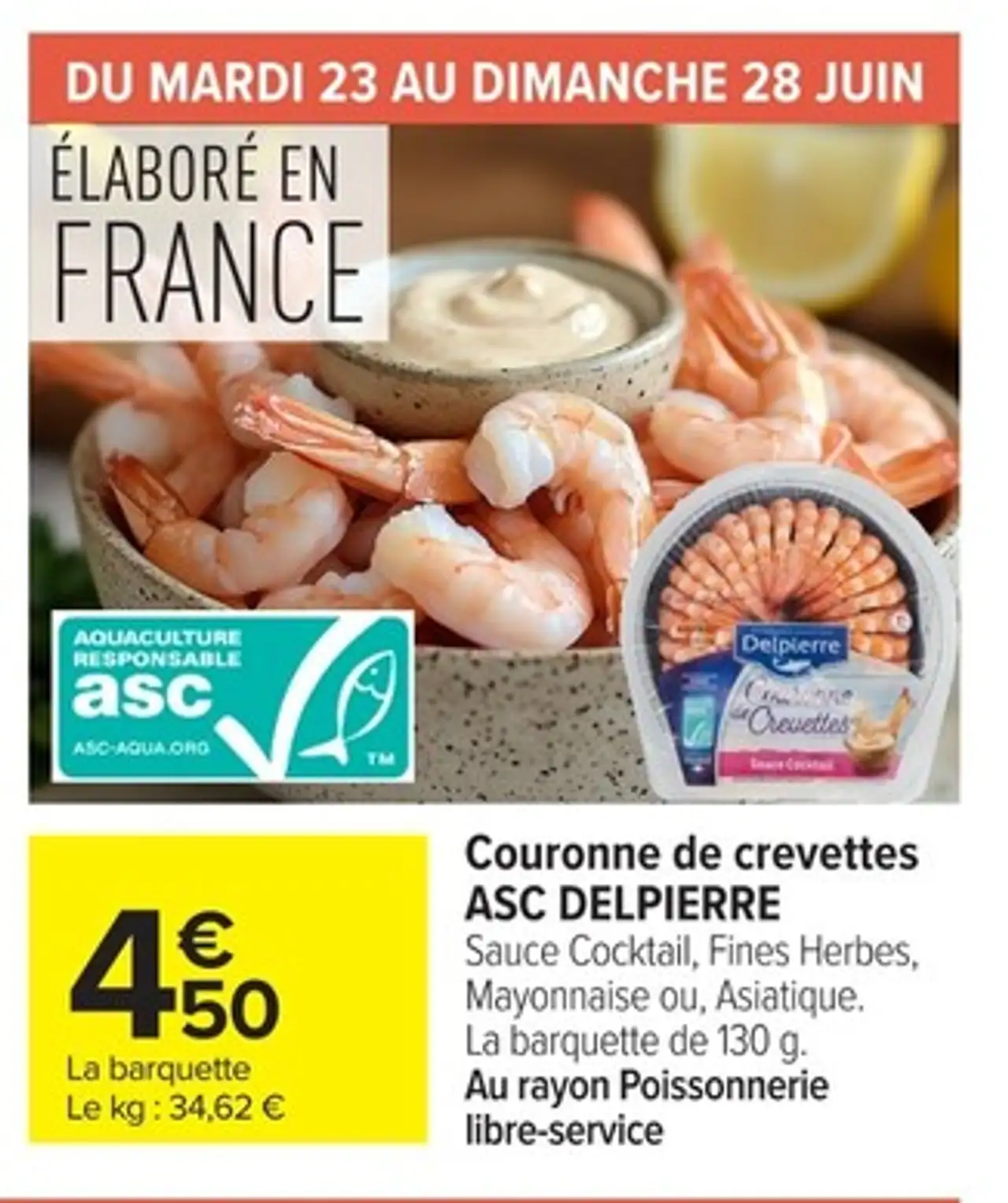 Couronne de crevettes ASC DELPIERRE