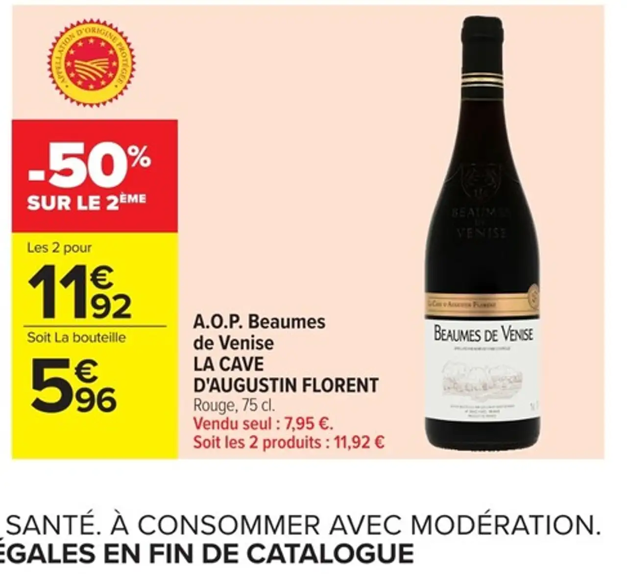 A.O.P. Beaumes de Venise LA CAVE D'AUGUSTIN FLORENT