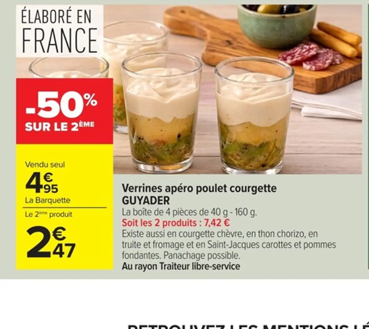 Verrines apéro poulet courgette GUYADER