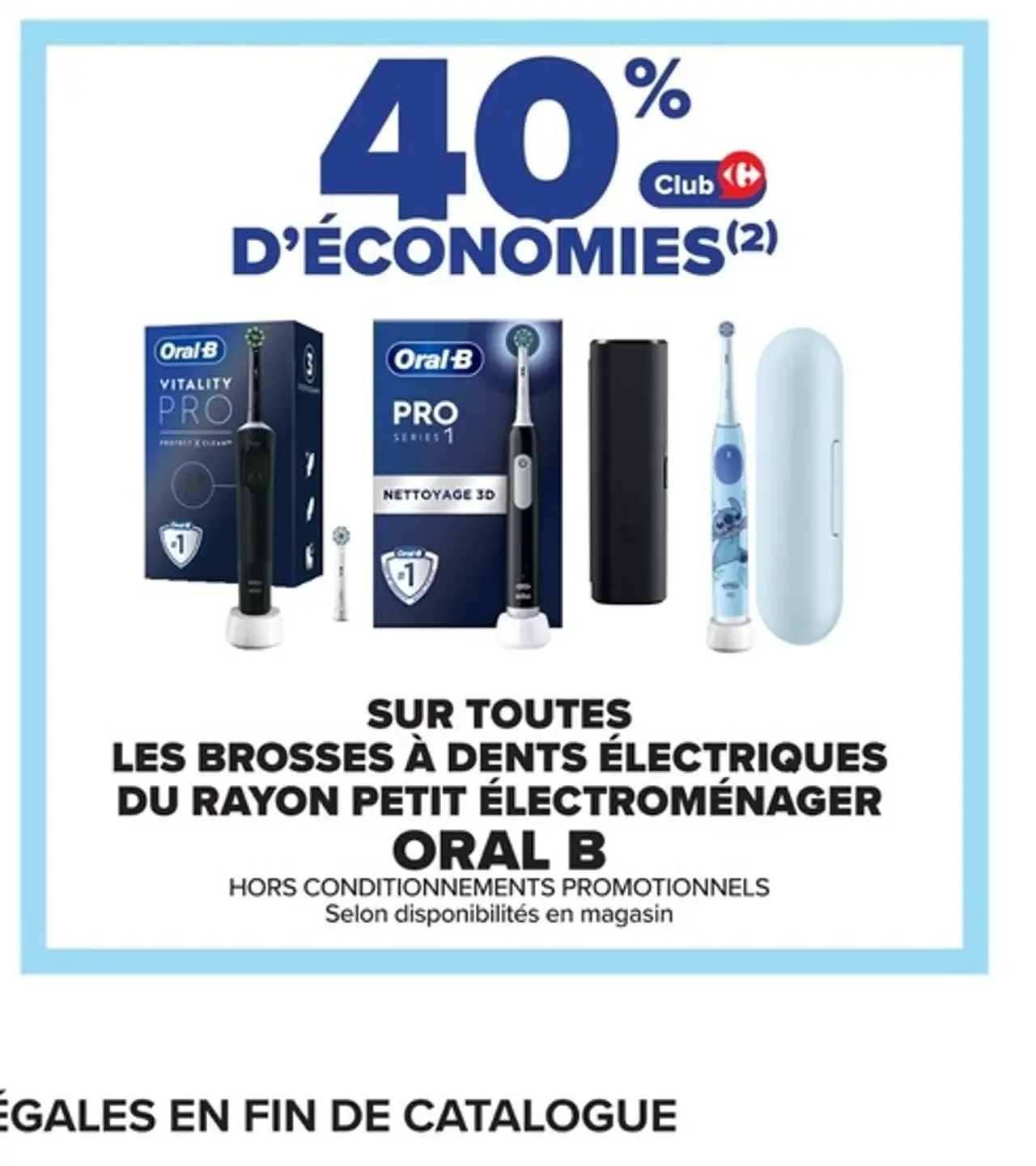 Brosses à dents électriques du rayon petit électroménager Oral B