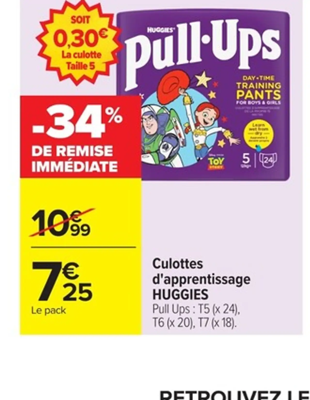 Culottes d'apprentissage HUGGIES Pull Ups