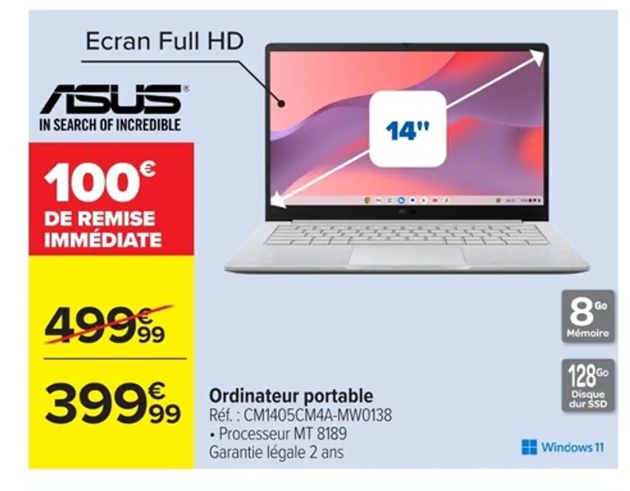 Ordinateur portable Asus CM1405CM4A-MW0138