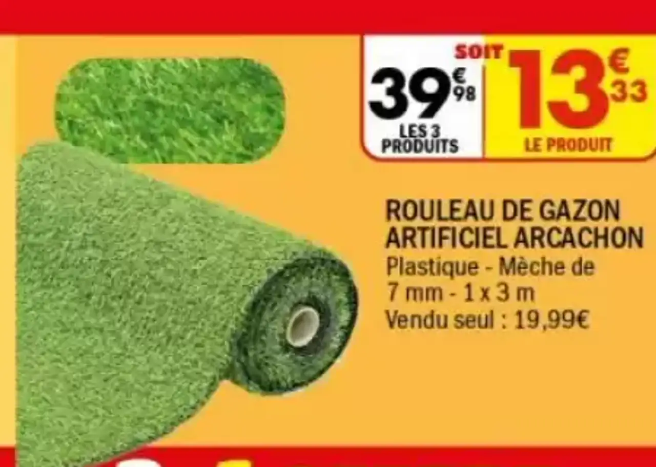 ROULEAU DE GAZON ARTIFICIEL ARCACHON