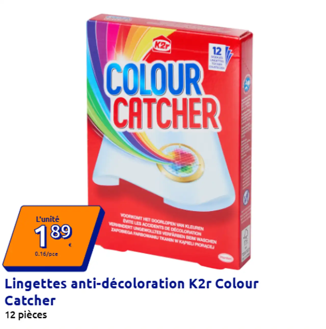 Lingettes anti-décoloration K2r Colour Catcher