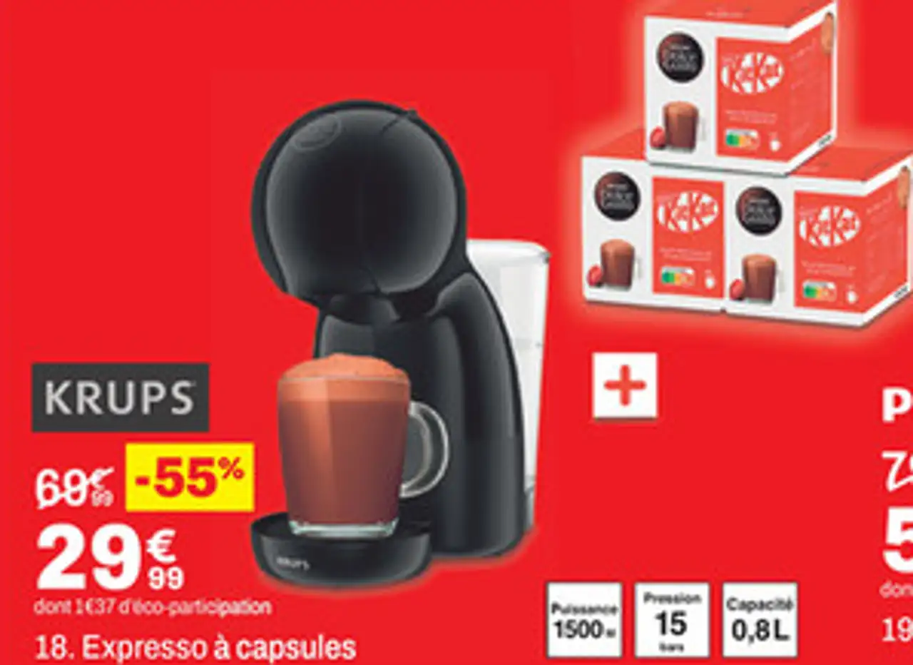 Expresso à capsules KRUPS