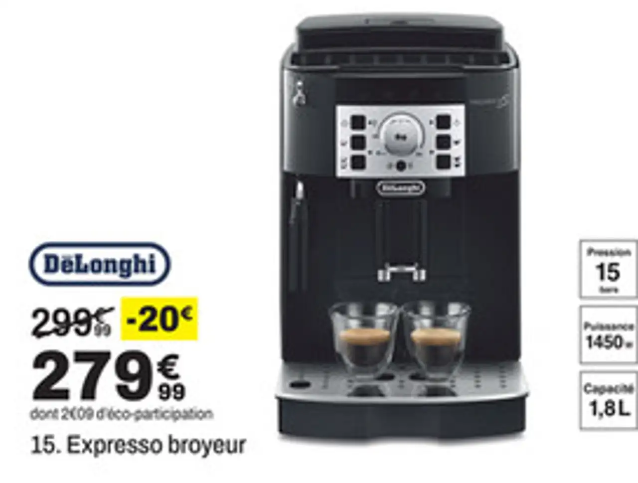 Expresso broyeur DeLonghi