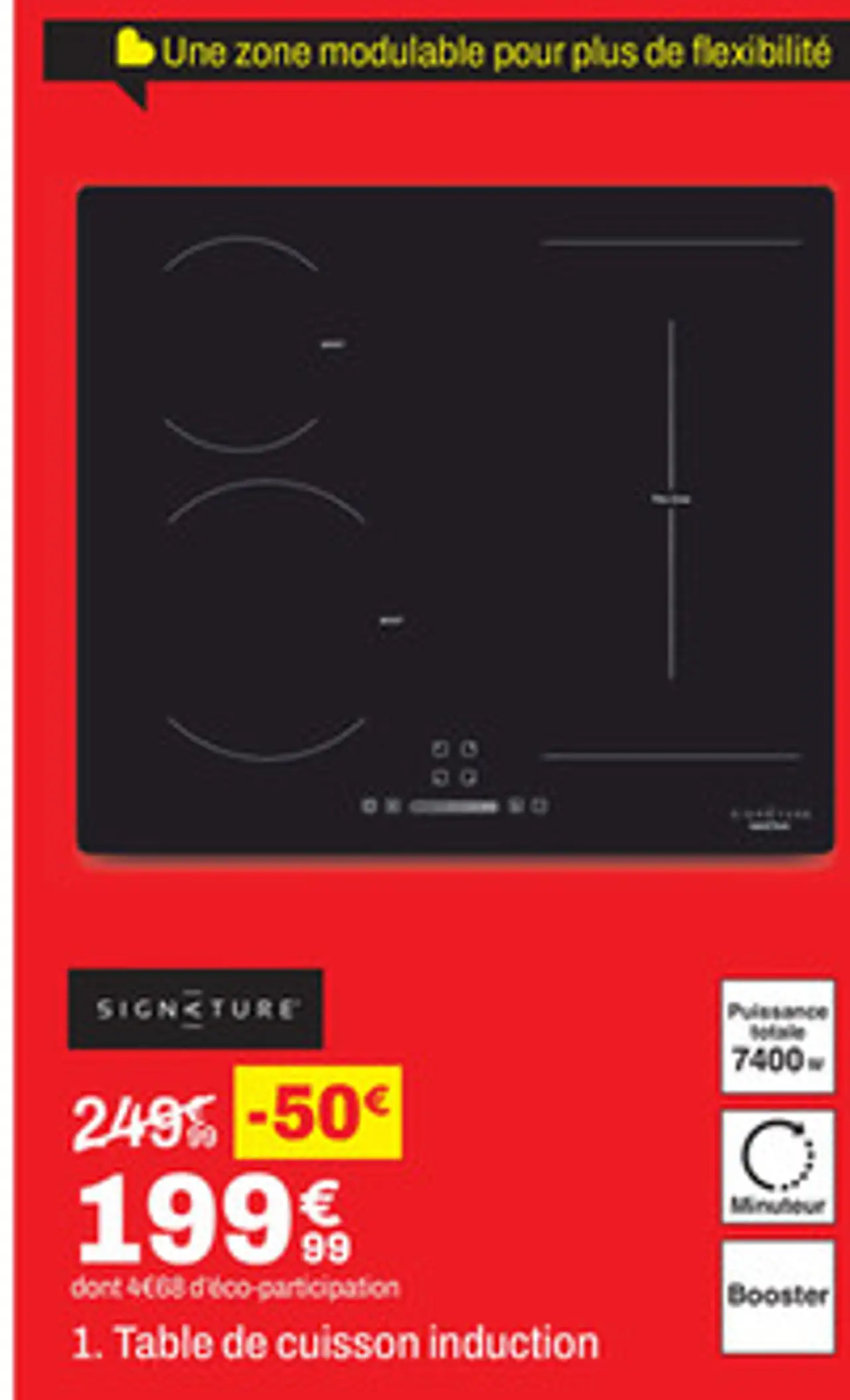 Table de cuisson induction SIGNATURE