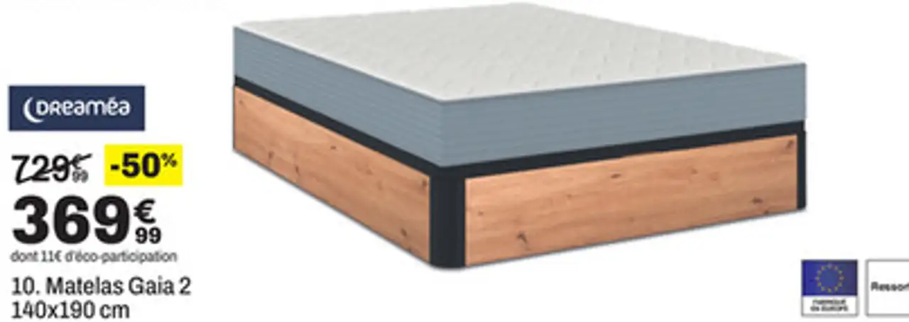 Dreamea Matelas Gaia 2 140x190 cm