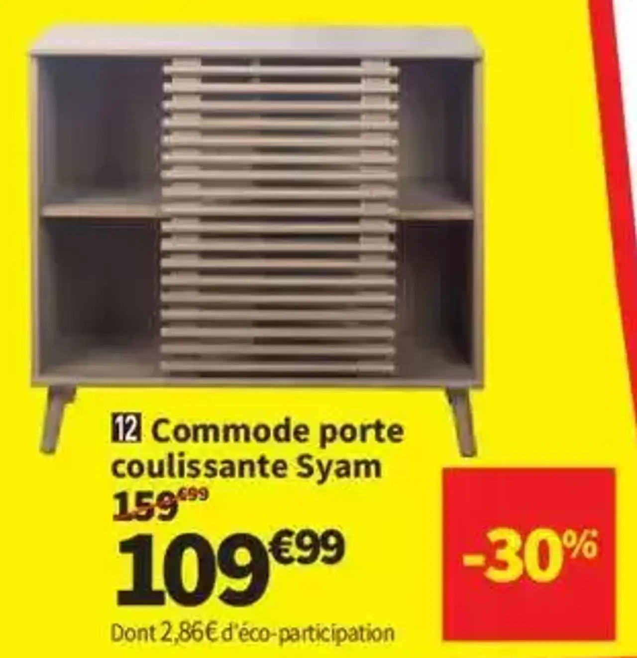 Commode porte coulissante Syam