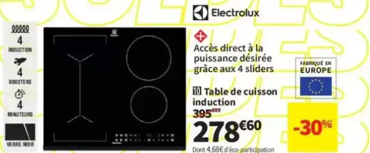 Table de cuisson induction Electrolux LIV63431BK