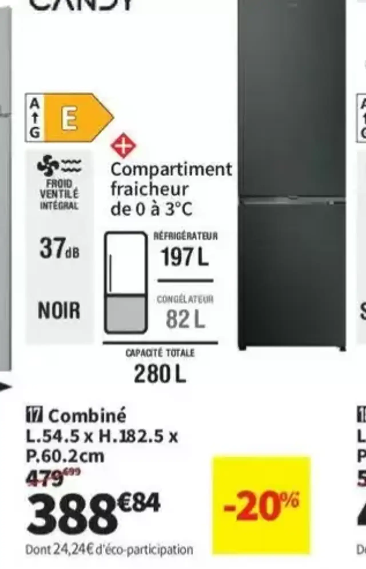 Candy Combiné L.54.5 x H.182.5 x P.60.2cm