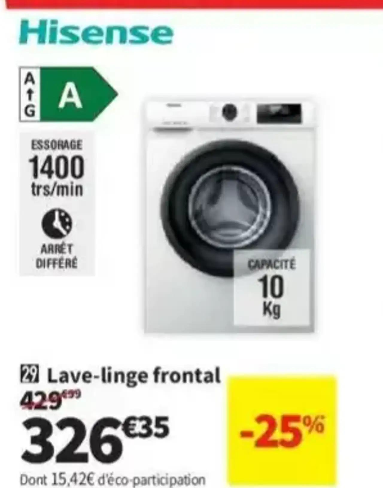 Hisense Lave-linge frontal