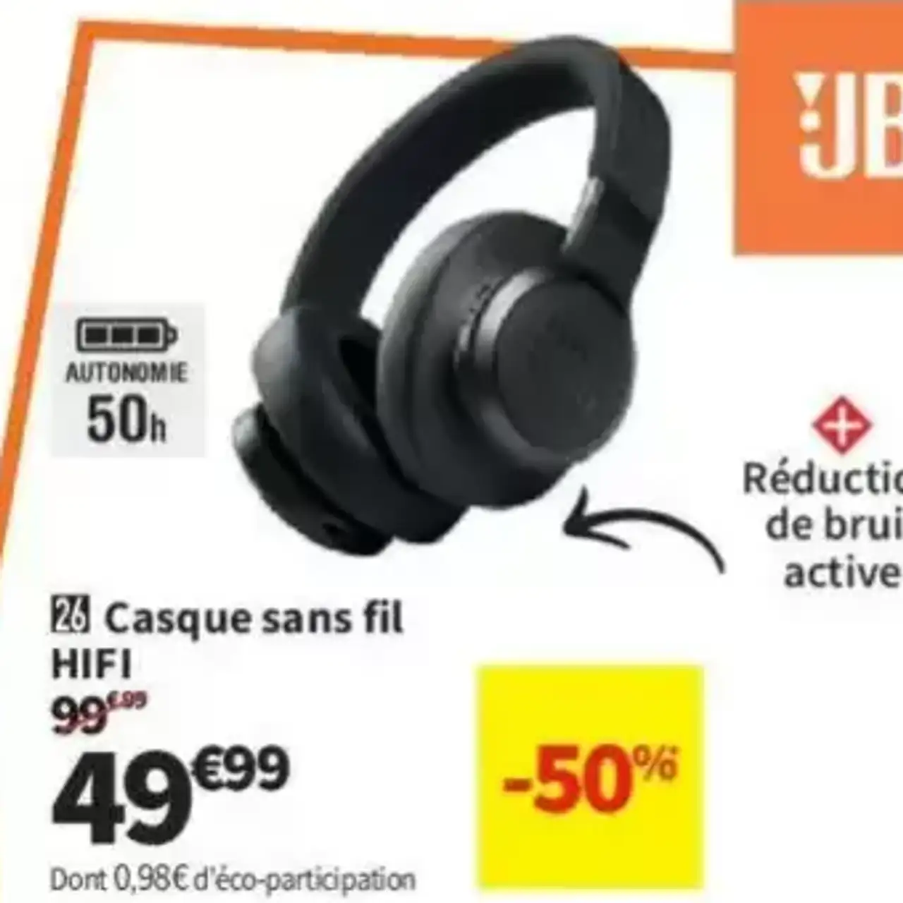 JBL Casque sans fil HIFI LIVE 660NC