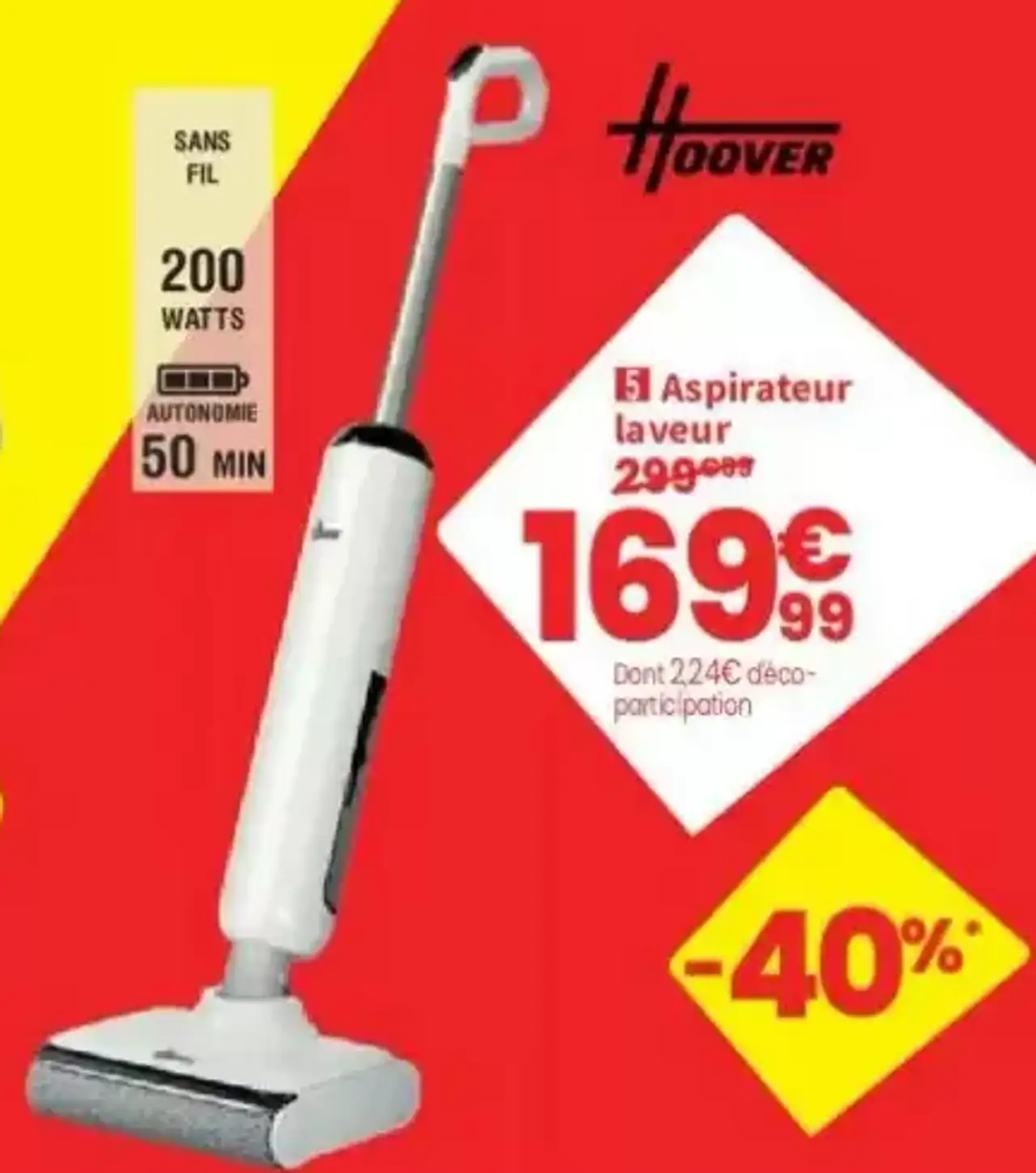 Aspirateur laveur Hoover