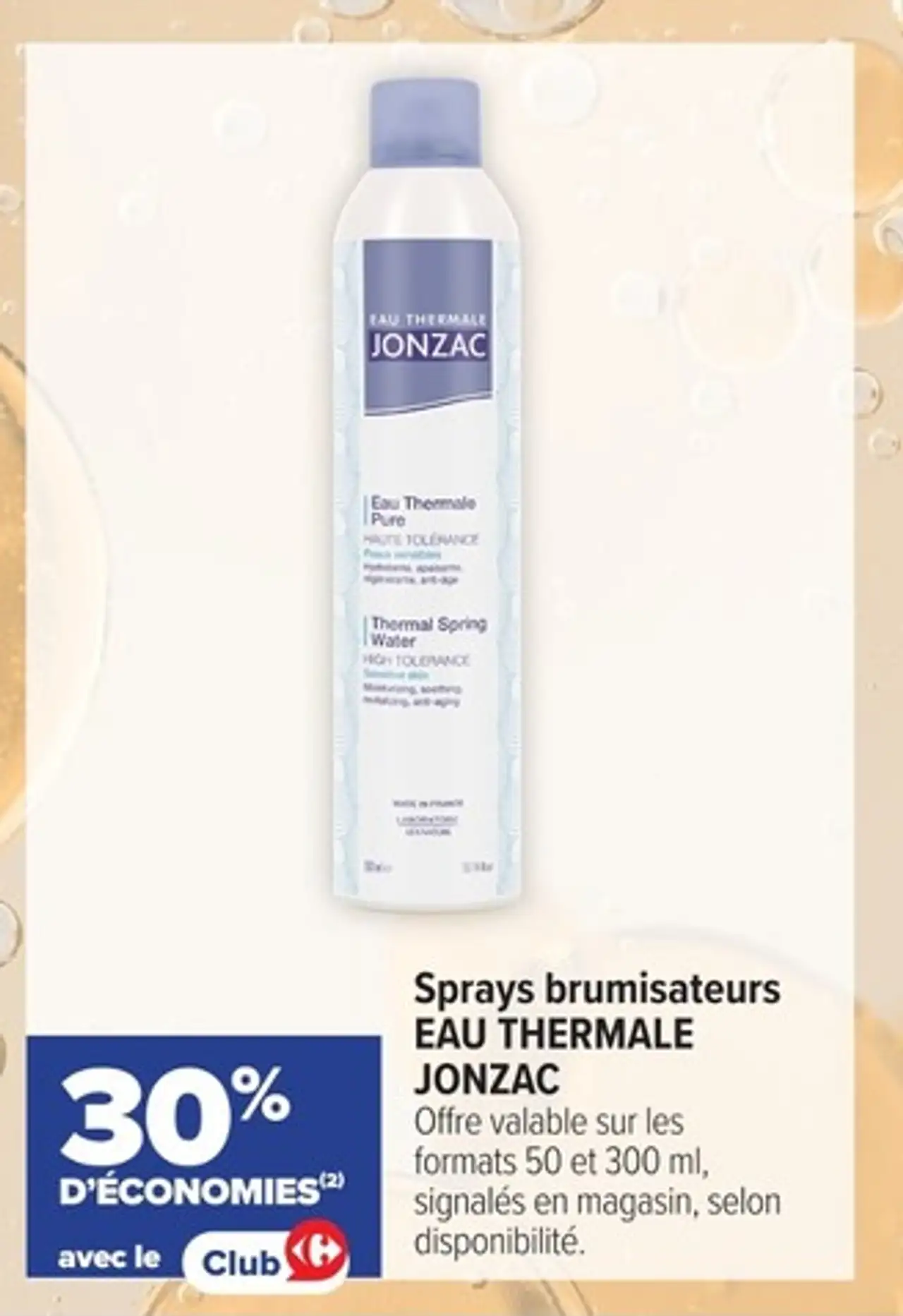 Sprays brumisateurs EAU THERMALE JONZAC