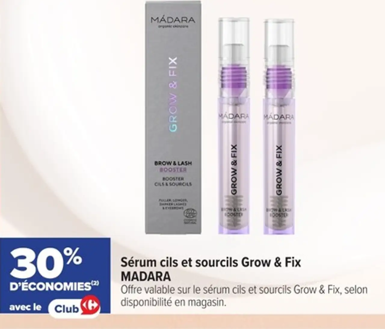 Sérum cils et sourcils Grow & Fix MADARA