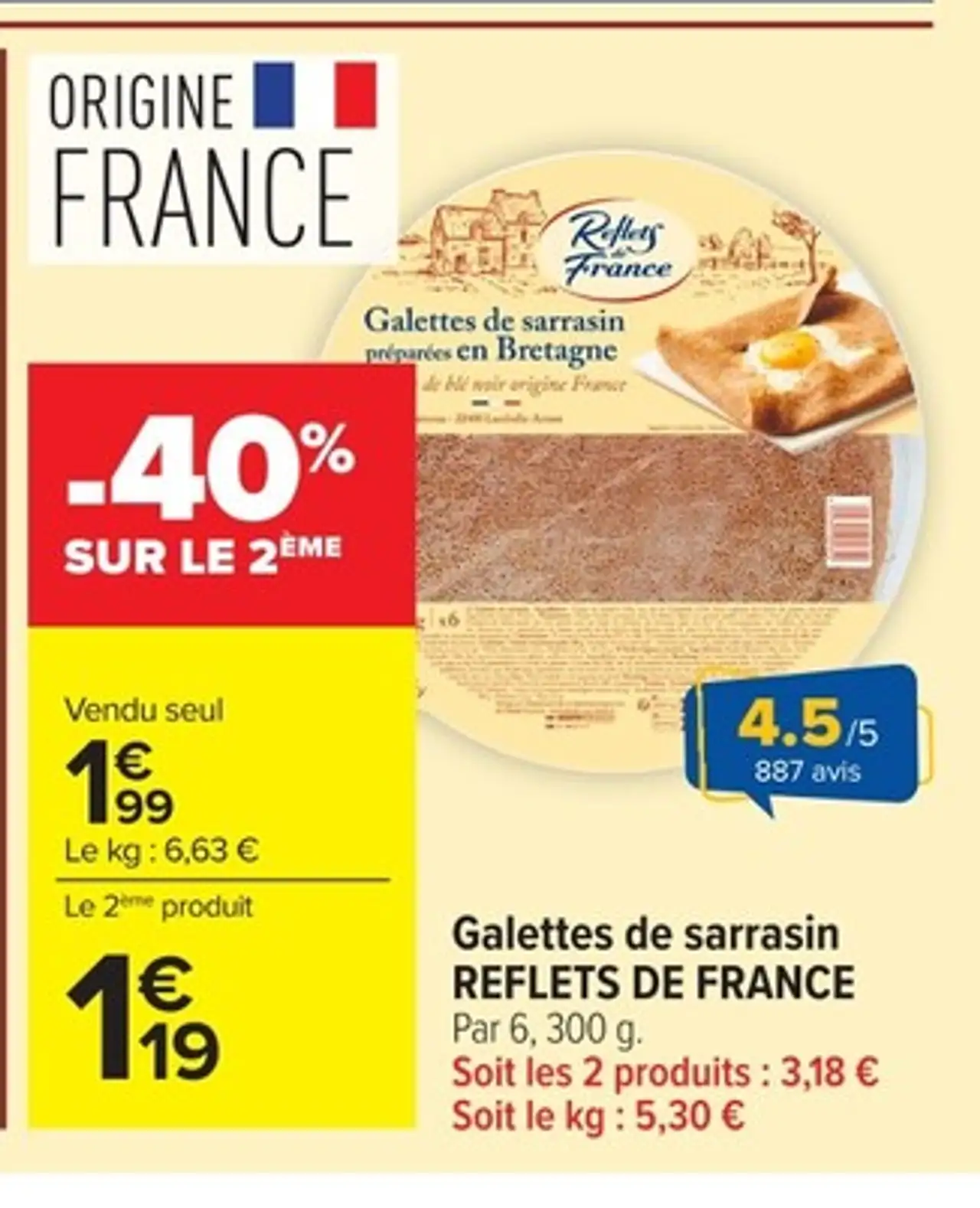 Galettes de sarrasin Reflets de France