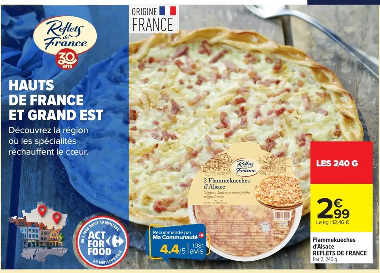 Flammekueches d'Alsace REFLETS DE FRANCE