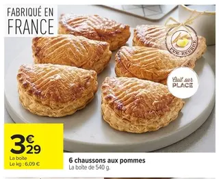 - 6 chaussons aux pommes - Carrefour
