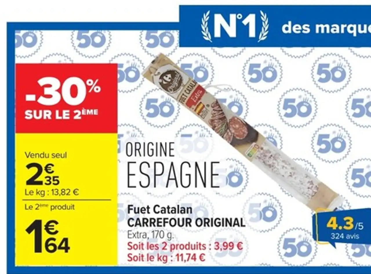 Fuet Catalan CARREFOUR ORIGINAL
